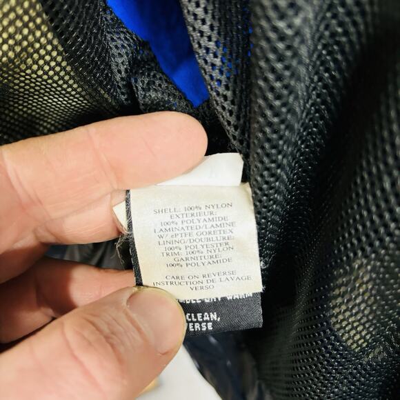 Marmot 2-Ply Gore Tex Performance Shell Jacket Blue Men’s Medium Face Mask Hood - Picture 13 of 16